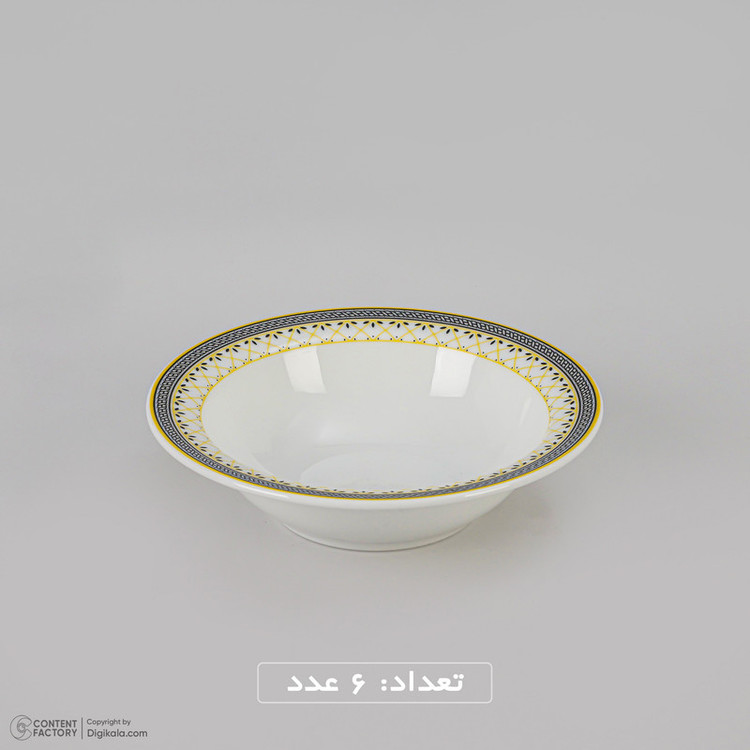 سرویس غذاخوری 28 پارچه 6 نفر چینی زرین ایران مدل ایتالیا ویلیج درجه عالی