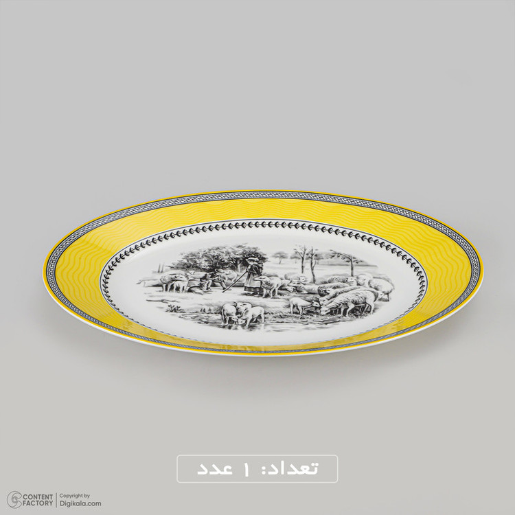سرویس غذاخوری 28 پارچه 6 نفر چینی زرین ایران مدل ایتالیا ویلیج درجه عالی