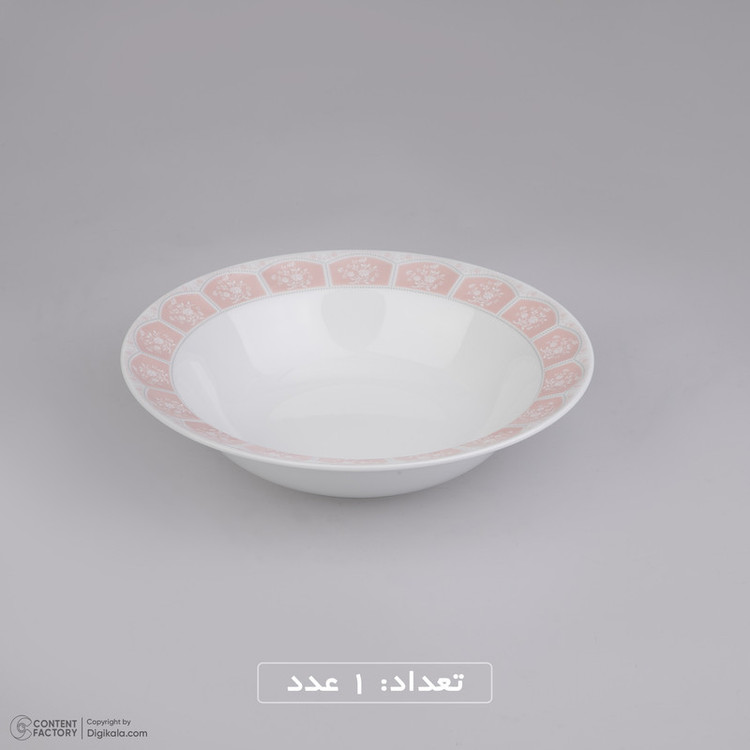 سرویس غذاخوری 29 پارچه چینی زرین ایران سری نئوکلاسیک مدل آرتمیس صورتی درجه عالی