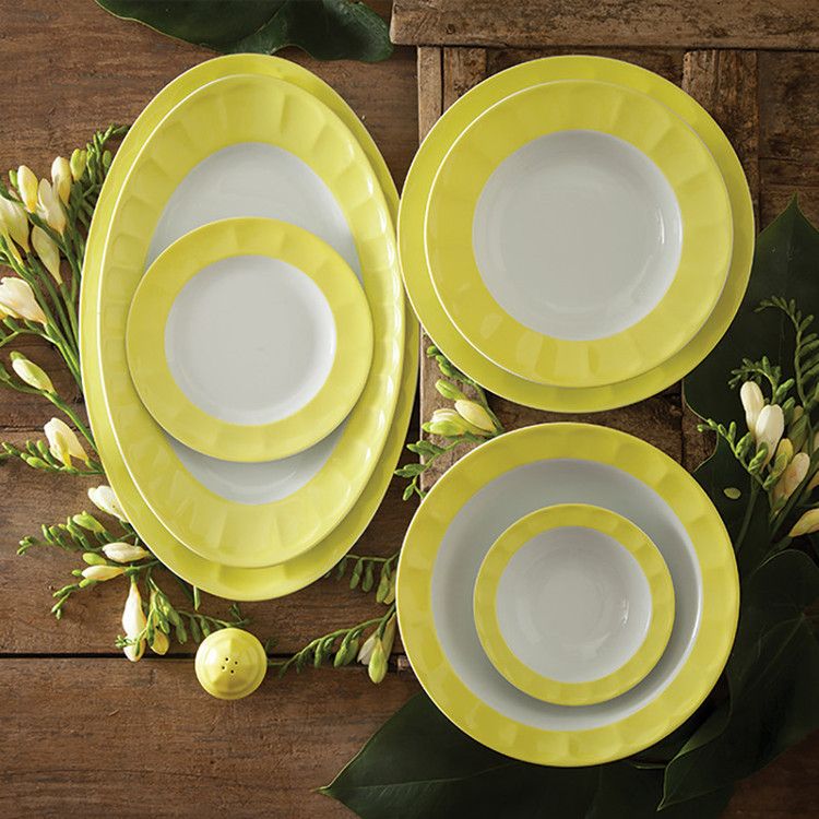 سرویس غذاخوری 29 پارچه چینی زرین ایران سری نئوکلاسیک مدل پاستل صورتی درجه یک